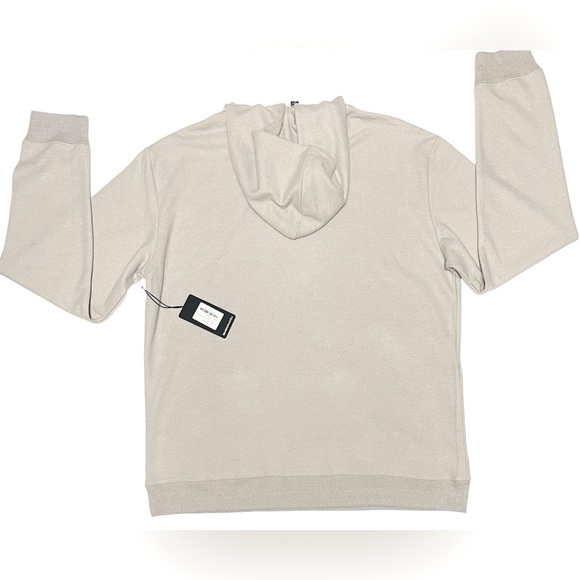 BEAUSE SOLID FLEECE PULLOVER HOODIE MEN ZIP-POCKETS HEATHER GRAY COLOR SIZE XXL - Picture 5 of 9